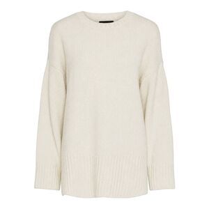 Pieces Unisex Adult Drop  Relaxed Fit Sweater / Birch